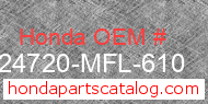 Honda 24720-MFL-610 genuine part number image