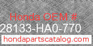 Honda 28133-HA0-770 genuine part number image