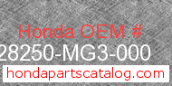 Honda 28250-MG3-000 genuine part number image