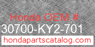 Honda 30700-KY2-701 genuine part number image