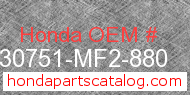 Honda 30751-MF2-880 genuine part number image