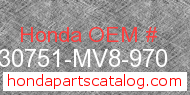 Honda 30751-MV8-970 genuine part number image