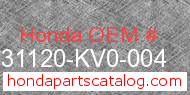 Honda 31120-KV0-004 genuine part number image