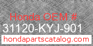 Honda 31120-KYJ-901 genuine part number image