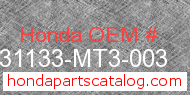 Honda 31133-MT3-003 genuine part number image
