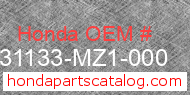 Honda 31133-MZ1-000 genuine part number image