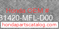 Honda 31420-MFL-D00 genuine part number image