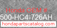 Honda 31500-HC4-726AH genuine part number image