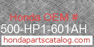 Honda 31500-HP1-601AH genuine part number image