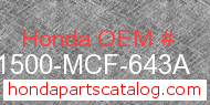 Honda 31500-MCF-643A genuine part number image