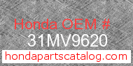 Honda 31MV9620 genuine part number image