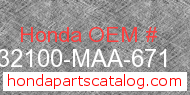 Honda 32100-MAA-671 genuine part number image