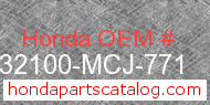 Honda 32100-MCJ-771 genuine part number image
