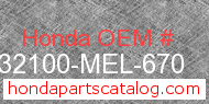 Honda 32100-MEL-670 genuine part number image