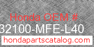 Honda 32100-MFE-L40 genuine part number image