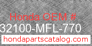 Honda 32100-MFL-770 genuine part number image