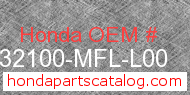 Honda 32100-MFL-L00 genuine part number image