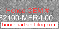Honda 32100-MFR-L00 genuine part number image