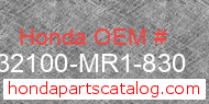 Honda 32100-MR1-830 genuine part number image