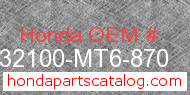 Honda 32100-MT6-870 genuine part number image