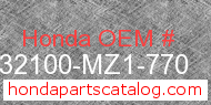Honda 32100-MZ1-770 genuine part number image