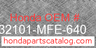 Honda 32101-MFE-640 genuine part number image