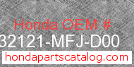 Honda 32121-MFJ-D00 genuine part number image