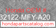 Honda 32122-MFY-A20 genuine part number image