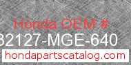 Honda 32127-MGE-640 genuine part number image