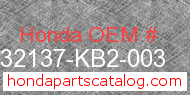 Honda 32137-KB2-003 genuine part number image