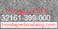 Honda 32161-399-000 genuine part number image