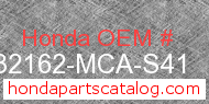 Honda 32162-MCA-S41 genuine part number image