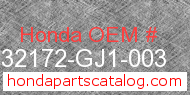 Honda 32172-GJ1-003 genuine part number image