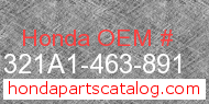 Honda 321A1-463-891 genuine part number image