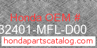 Honda 32401-MFL-D00 genuine part number image