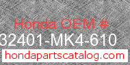 Honda 32401-MK4-610 genuine part number image
