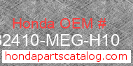 Honda 32410-MEG-H10 genuine part number image