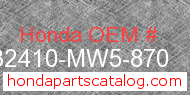 Honda 32410-MW5-870 genuine part number image