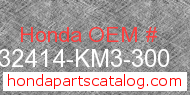 Honda 32414-KM3-300 genuine part number image