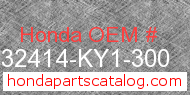 Honda 32414-KY1-300 genuine part number image