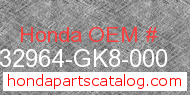 Honda 32964-GK8-000 genuine part number image