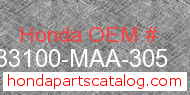 Honda 33100-MAA-305 genuine part number image