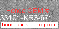 Honda 33101-KR3-671 genuine part number image