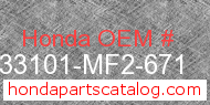 Honda 33101-MF2-671 genuine part number image