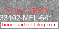 Honda 33102-MFL-641 genuine part number image
