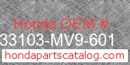 Honda 33103-MV9-601 genuine part number image