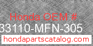 Honda 33110-MFN-305 genuine part number image