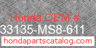 Honda 33135-MS8-611 genuine part number image
