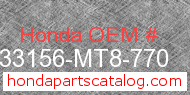 Honda 33156-MT8-770 genuine part number image