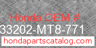 Honda 33202-MT8-771 genuine part number image